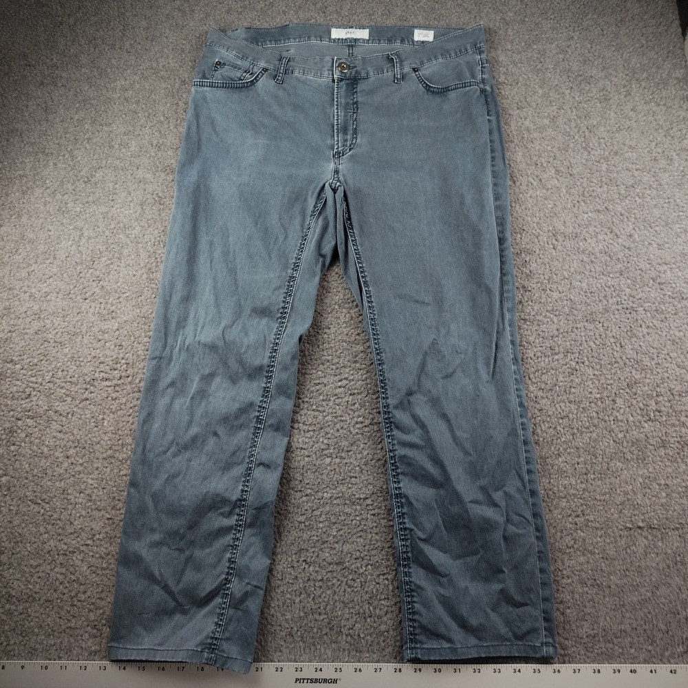 Brax Pants Mens 38x28 Style Chuck Modern Grey Five Pocket Stretch EUC